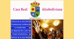 Desktop Screenshot of casarealafroboliviana.org