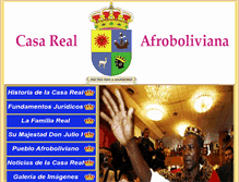 Tablet Screenshot of casarealafroboliviana.org